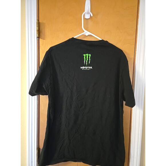 Monster Energy Screaming Skull Shirt Mens L Black Racing Streetwear Metal - Picture 4 of 5